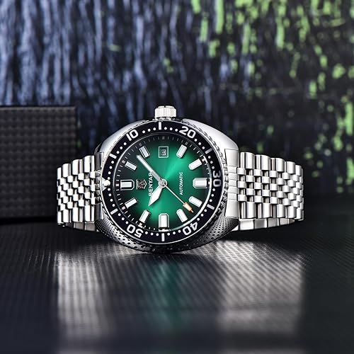 Miniatura 8 de Relojes automáticos BENYAR para hombre, reloj mecánico analógico de acero inoxidable, impermeable hasta 50M, calendario, luminoso, relojes de