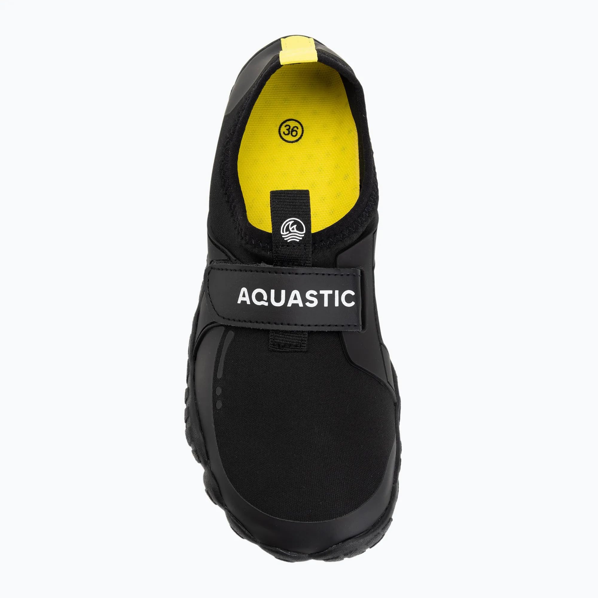 AQUASTIC Reef T - Scarpe da Bagno per Bambini per Ragazzi e Ragazze, per Nuoto, Snorkeling, Spiaggia e SUP, Maglia Traspirante, Nero, 40 EU