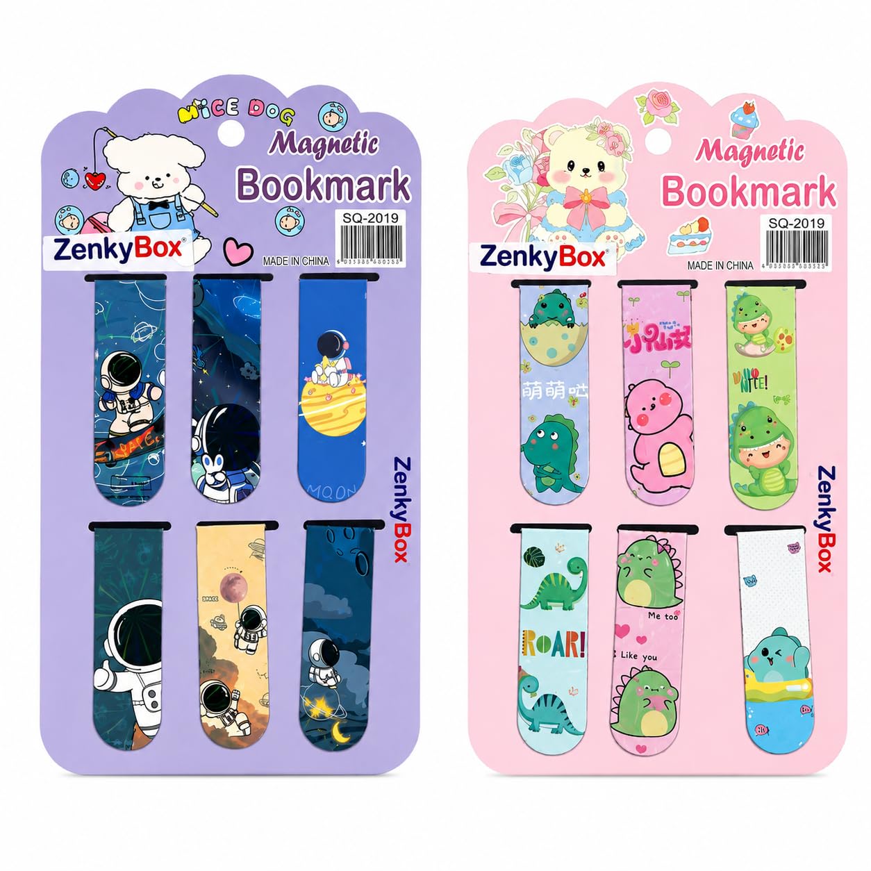 Magnetic Bookmark Set for Kids [Pack of 12] - Cute Kawaii Animal Page Markers for Textbooks, Novels, Planners, Notebooks - Return Gift for Birthday Party, School Supplies for Boys and Girls-image-29