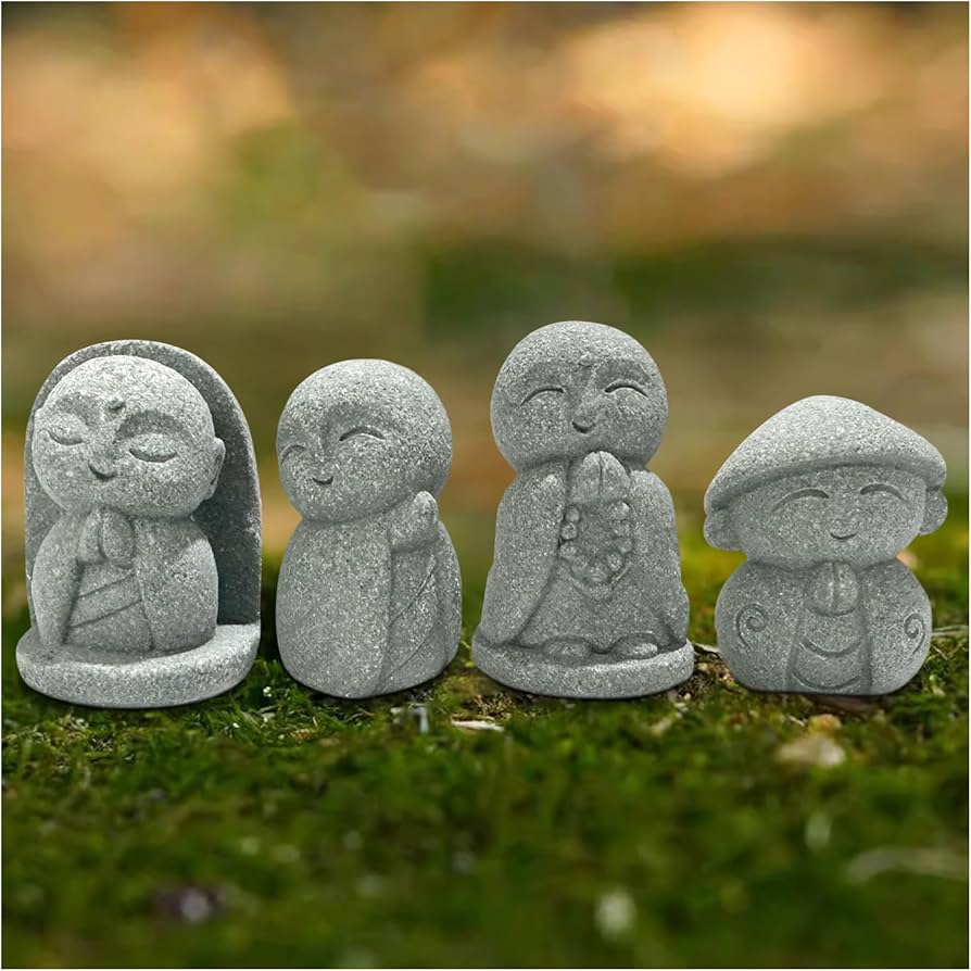 Amazon.co.jp: YUYAKESHI お地蔵さん 癒し 置物 お地蔵様 僧侶 地蔵