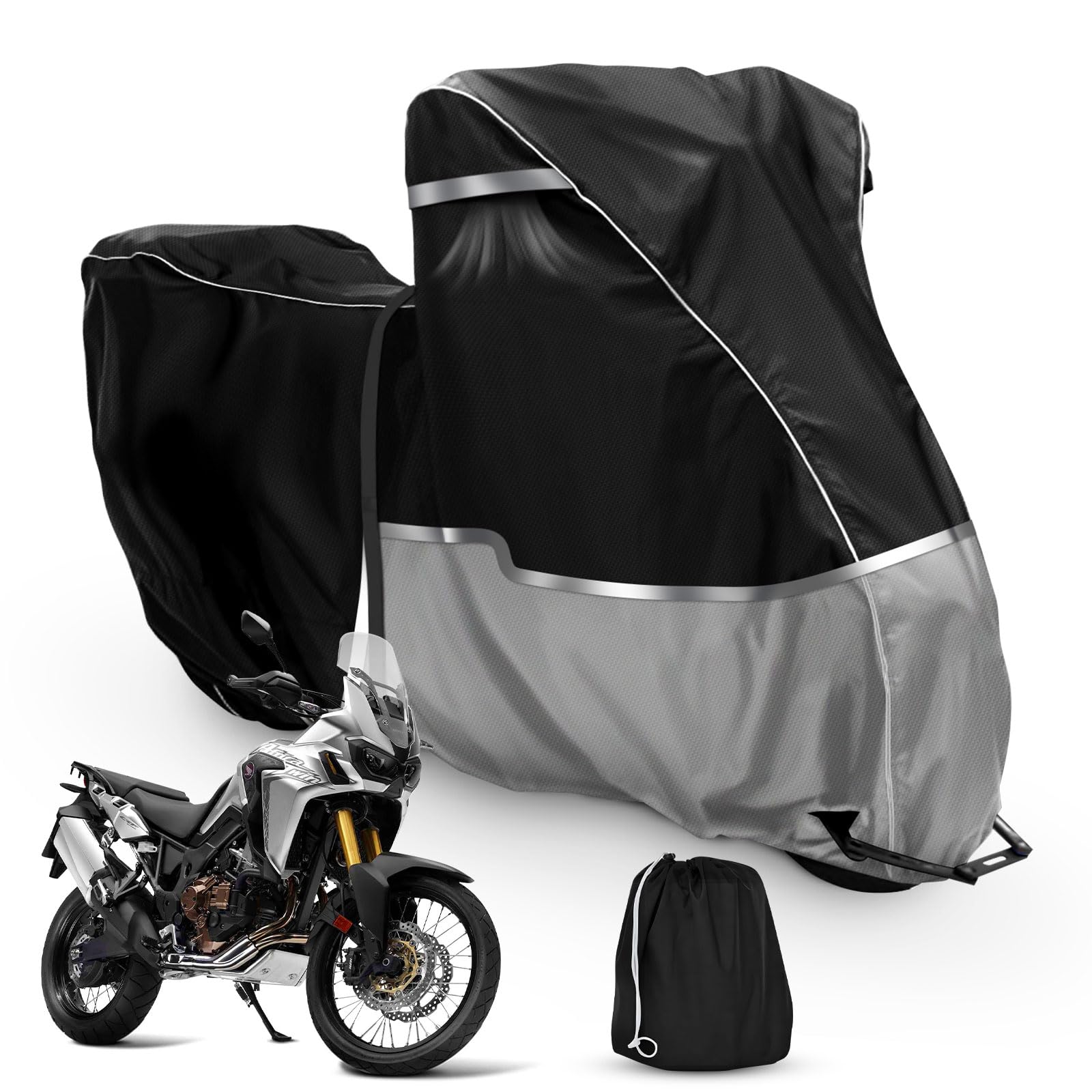 Copertura per moto da esterno impermeabile per Honda Adventure Model CRF1100L Africa Twin CB500X, tessuto Oxford 420D, copertura per moto, telo protettivo da neve, pioggia, polvere