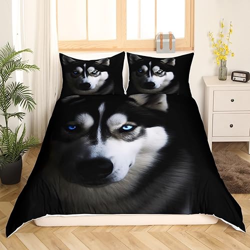 Miniatura 2 de Juego de funda de edredón para perros con diseño de animales en 3D, para niños, niñas, adolescentes, funda de edredón con diseño de animales de