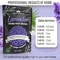 Vista 6 de Tress Wellness Wax Beads - Safe for Skin - Dermatologically Tested - At-Home Kit for Bikini, Brazilian & Full Body - Variety 1.3lb