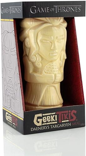 Miniatura 4 de Game of Thrones Geeki Tikis Daenerys Targaryen - Taza de cerámica oficial estilo Tiki  Capacidad para 17 onzas