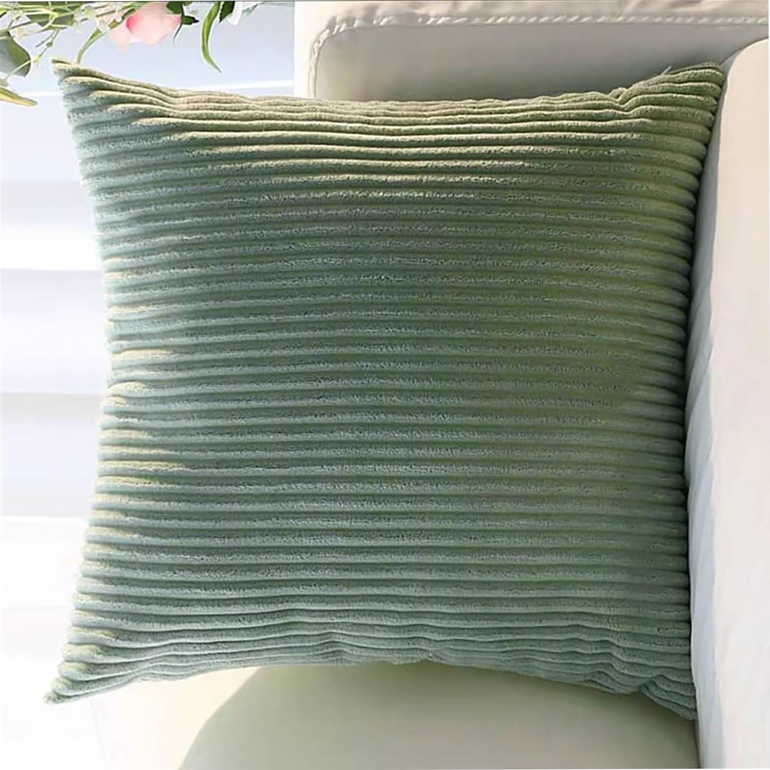 Super King Size Pillow Cases, Square Extra Large Cushion Covers 50x50 60 x 60 70x70 80x80 cm Soft Pillow Cover with Invisible Zipper Decorative pillowcases for pillows Sofa Couch(Color 19,60x60cm(Set — image 1