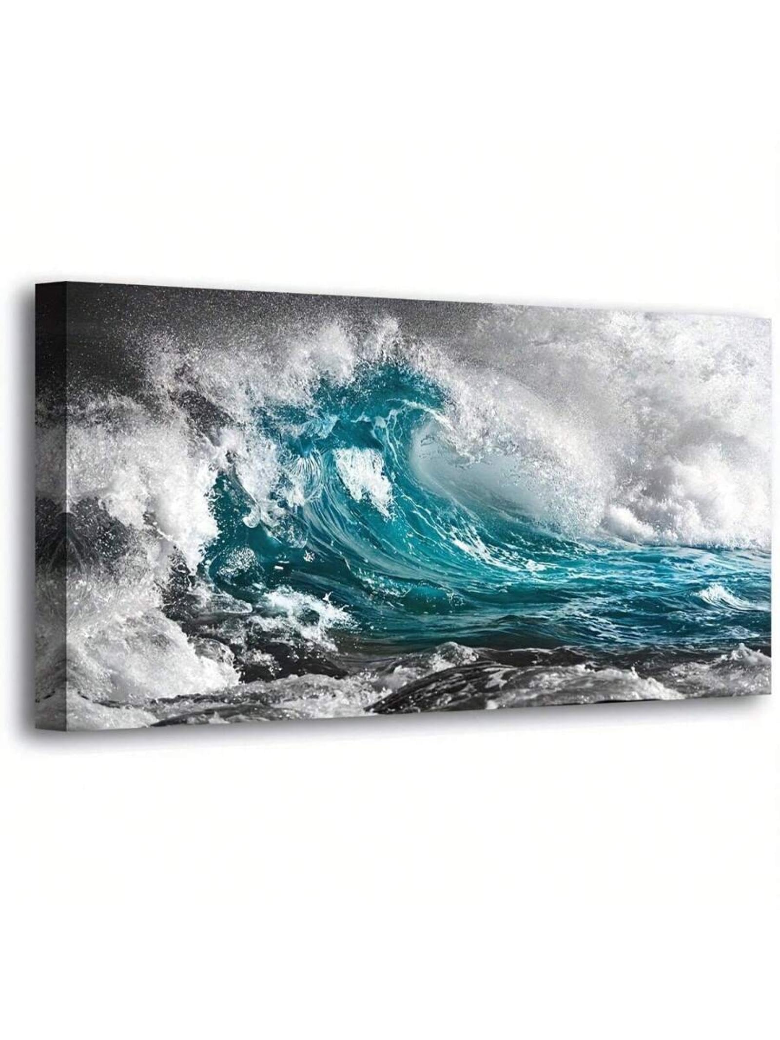 R&eacute;nover un mur sombre gr&acirc;ce aux d&eacute;corations murales bleues - 8