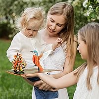 Vista 3 de Tarjetas de felicitación 3D de colibrí, tarjetas de felicitación 3D, tarjetas para mamá, papá, esposa, amigo, compañero de trabajo, cumpleaños, día