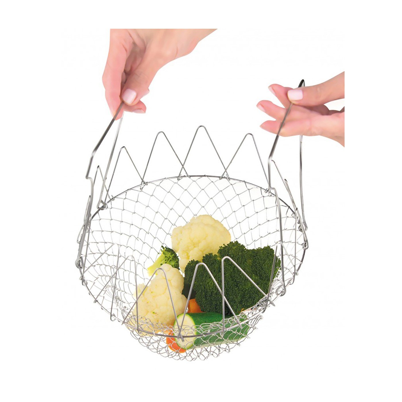 Panier Vapeur Inox IPAC ACVM28 – Cuisson Saine Et Pratique, Compatible Toutes Casseroles