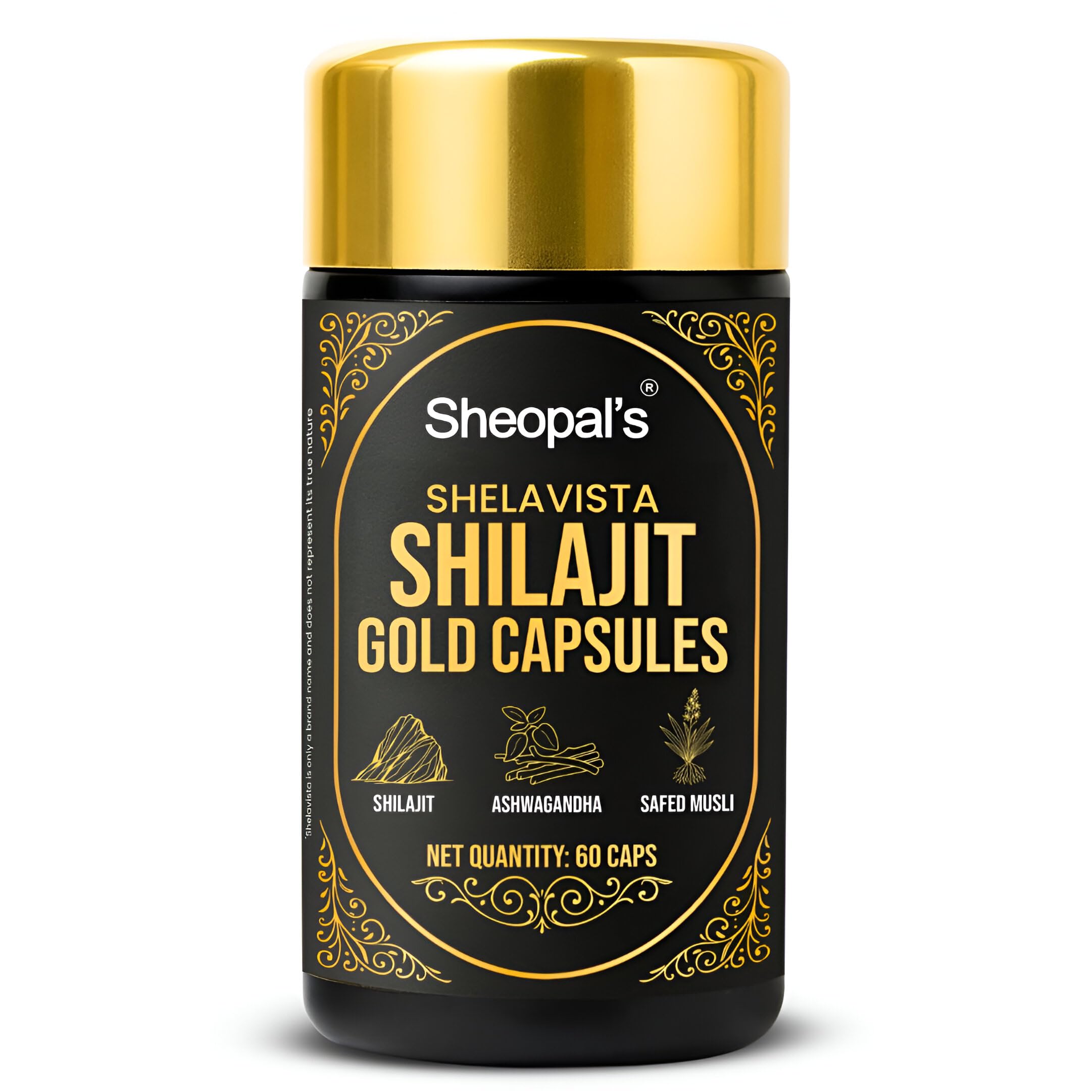 [BRSREAQ3AECA4ALV] Sheopals Shilajit Gold Capsules for Men with Swarna Bhasma | 60 Capsules