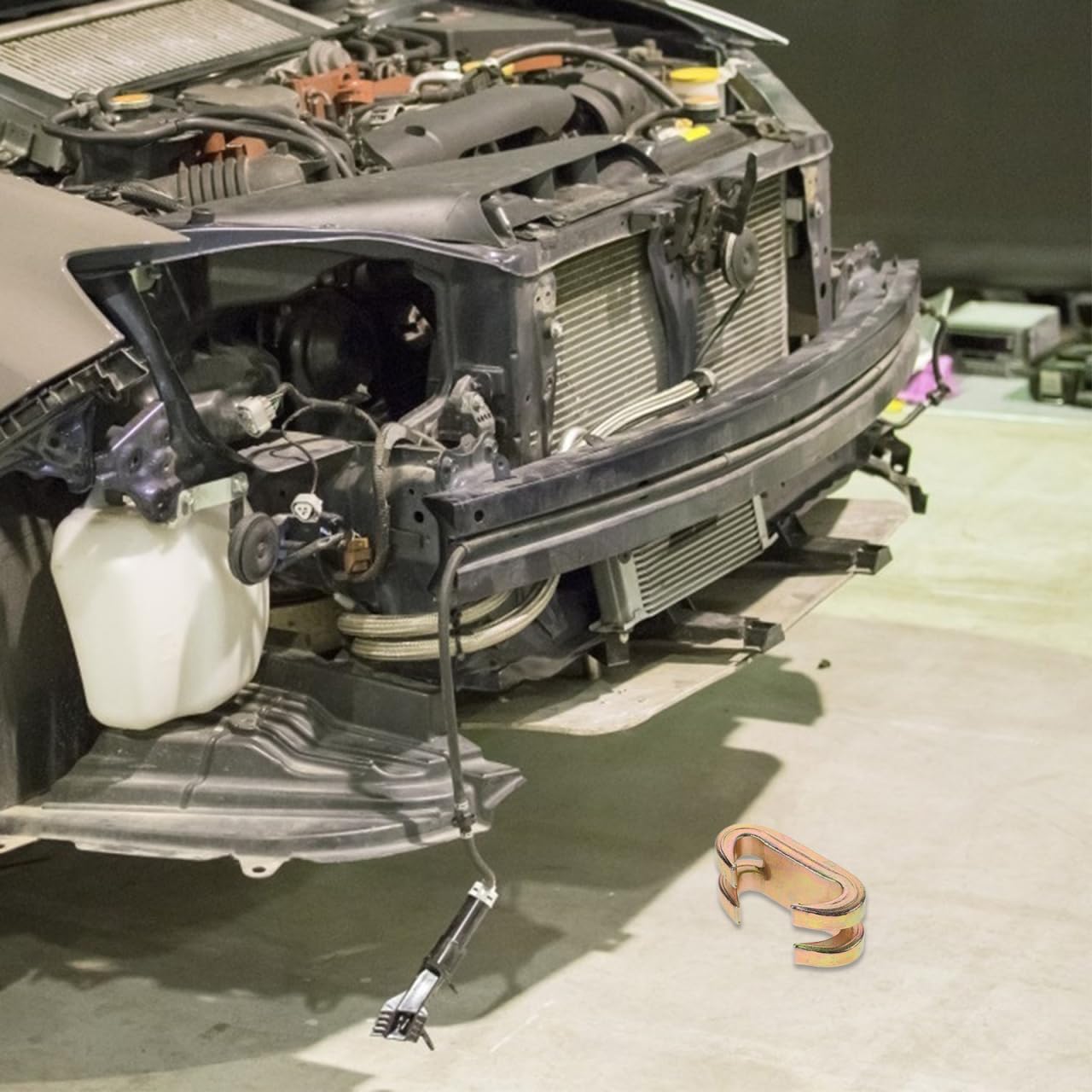 Alipis Double Claw Auto Body Pull Clamp Dent Pulling Clamp for Auto Body Repair Sheet Metal Fixture