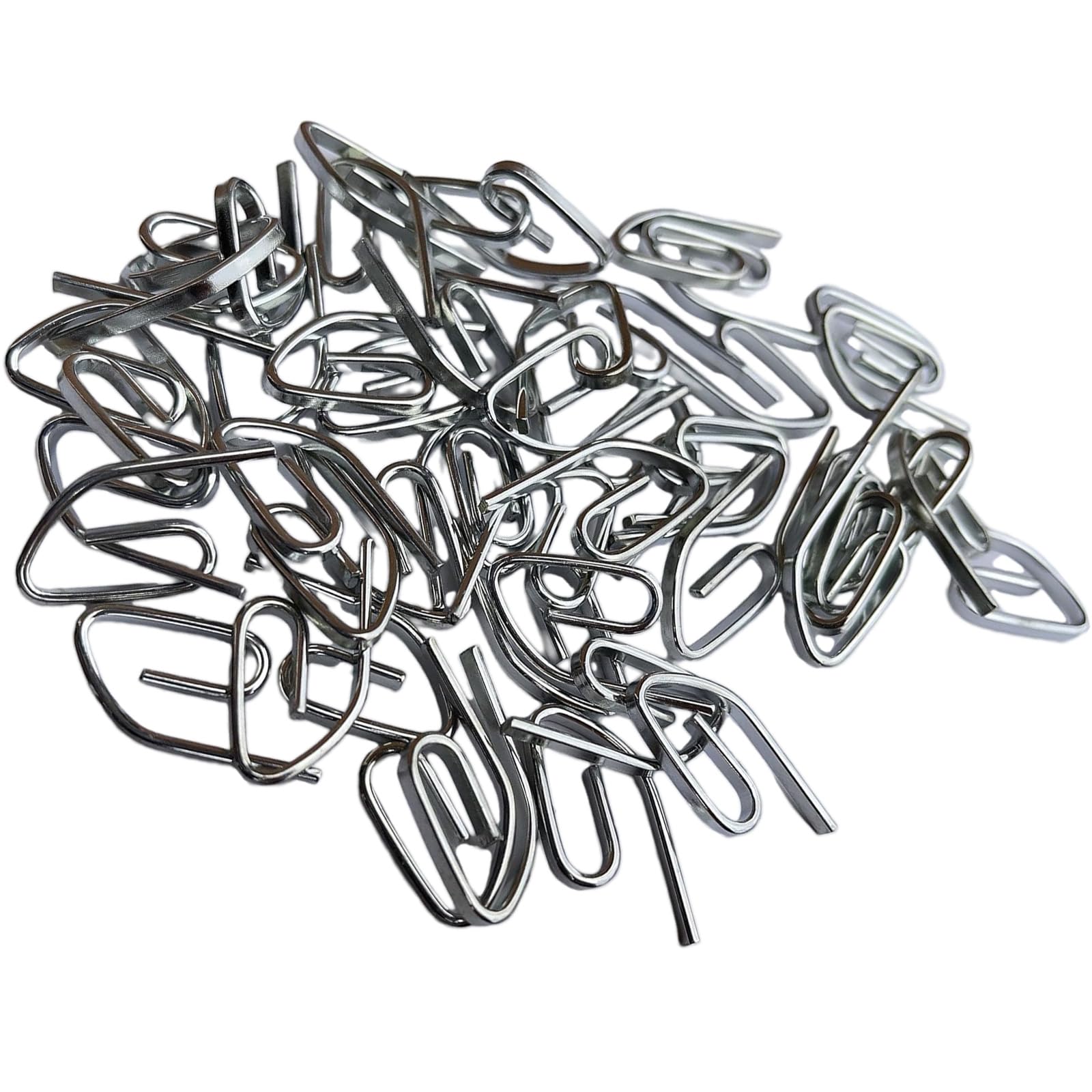 Of 50 Practical Curtain Hook Pinch Pleat Drapery Silver Shower Pin for Home Decoration and Easy Installation Bedroom Drapery Pin