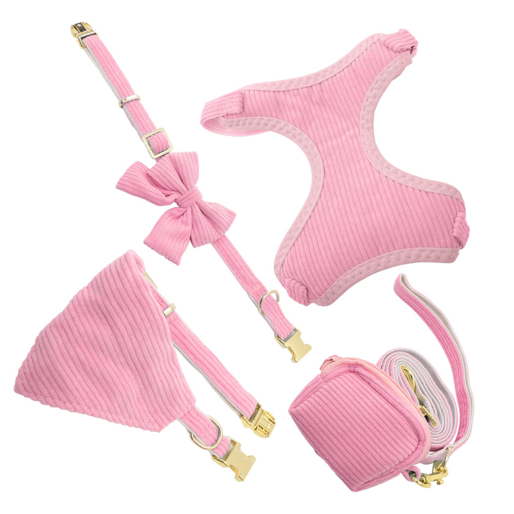 Ensemble pour chiens et chats avec bandana pour des balades élégantes au parc en famille