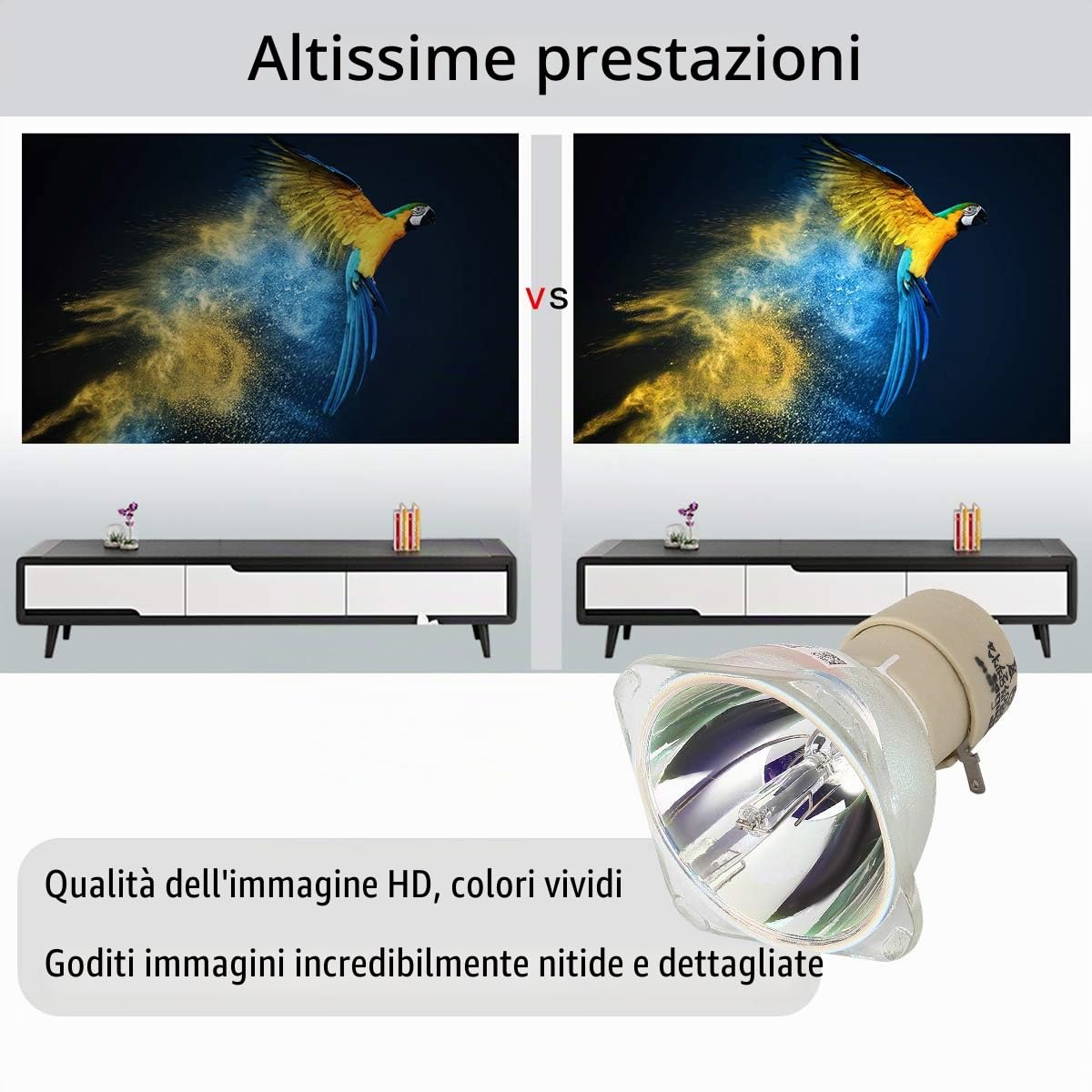 5J.J9R05.001 5J.JC205.001 5J.JFH05.001 Lampada proiettore | per BenQ MS527 MS524 TH530 MW529 TW526 MS517H TW529 MS521P MS506 MS512H MH530 MW526 MW571 TW539 Videoproiettori