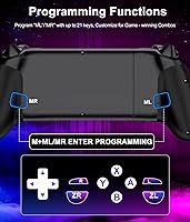 Vista 4 de Anti-Drift & Fast-ConnectWireless Gaming Controller for iPhoneAndroid, Hall Joystick&Trigger Bluetooth Phone Controller, Handheld Game Console