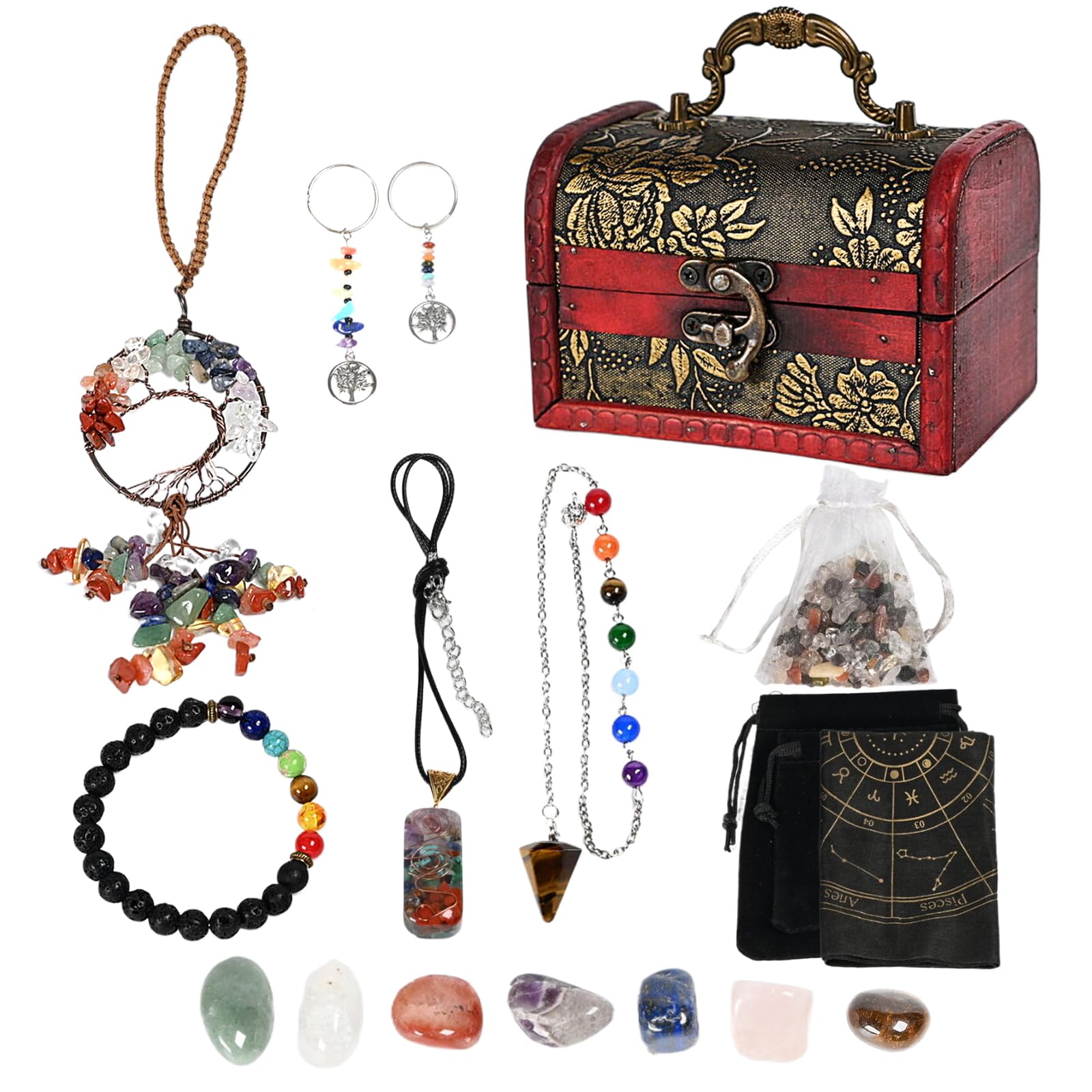 ycyingcheng 7 Chakra Crystal Gift Box