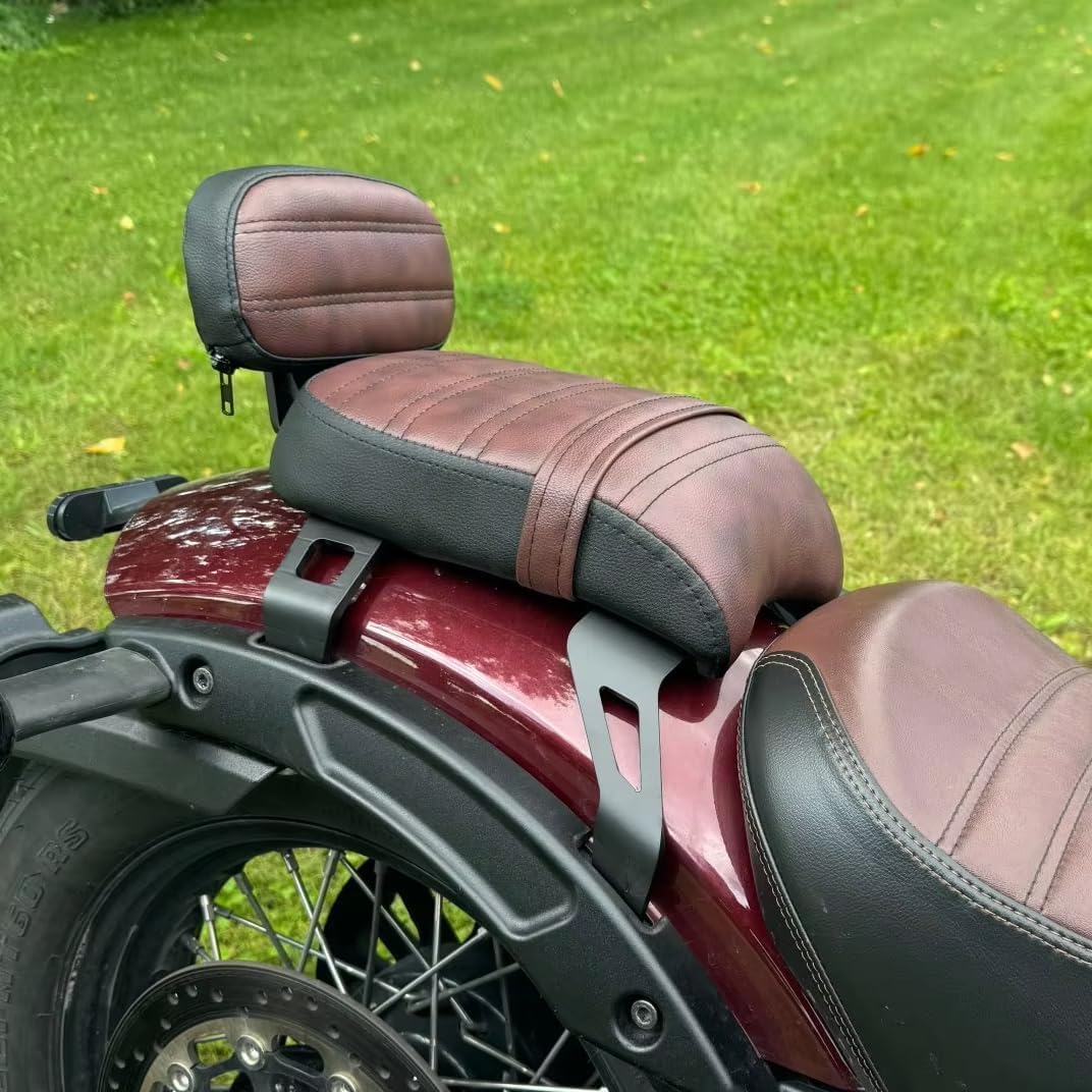 PANICAL Motorcycle For Indian Accessories 2018-2025 Bob Scout Bobber Rear Seat Backrest Integrated Bracket Black (Brown)