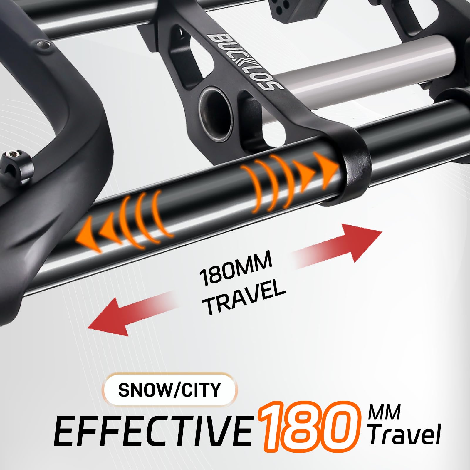 Fourche à suspension Fat Tire Bike 20" 4.0, débattement 180 mm, espacement moyeu 135 mm, blocage rapide de 9 mm pour fourche avant droite de vélo électrique