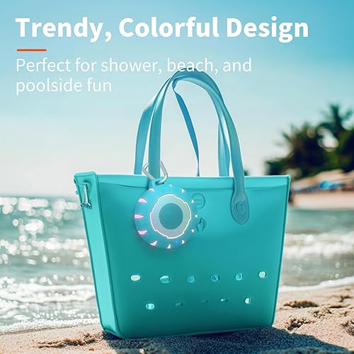 Miniatura 8 de HEYSONG Altavoz Bluetooth impermeable para ducha, duradero y portátil con sonido claro, ideal para ducha, piscina, playa y kayak, gran regalo para