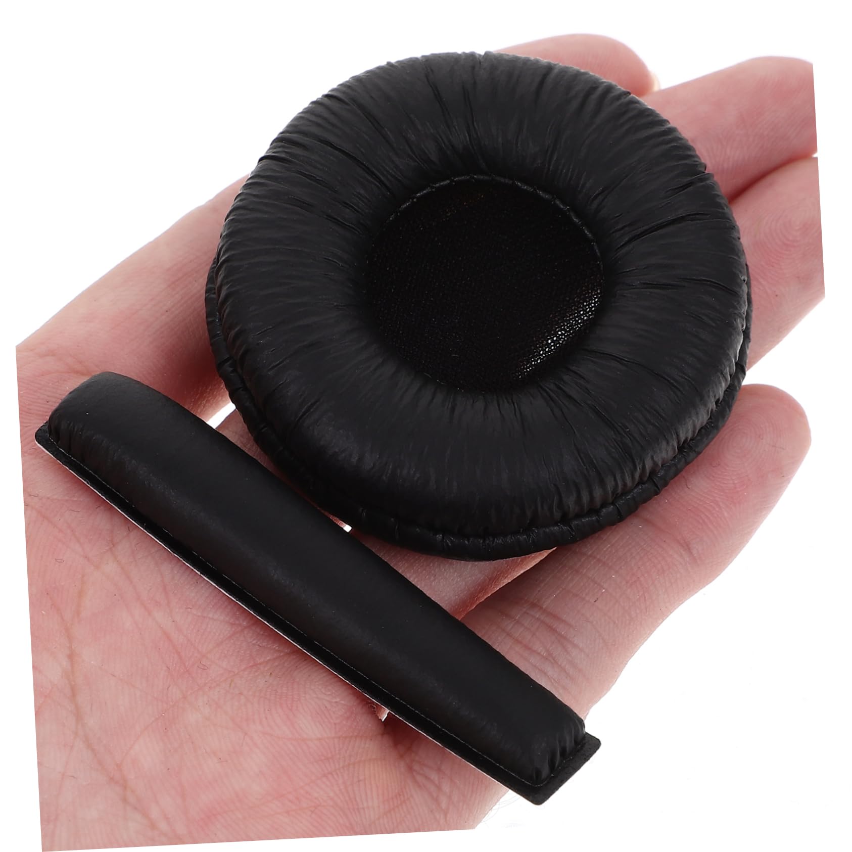 DOITOOL 5 Juegos Auriculares de algodón Esterilla Alfombrilla Pad Auriculares Orejeras Paneles de Pared de Madera Almohadillas Auriculares Cubierta de Esponja Fundas de Esponja Monitor Haz