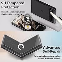 Vista 2 de Whitestone - Protector de pantalla todo en uno para Google Pixel Fold, 2+2+2 unidades, vidrio templado, parte delantera, trasera, lente de cámara