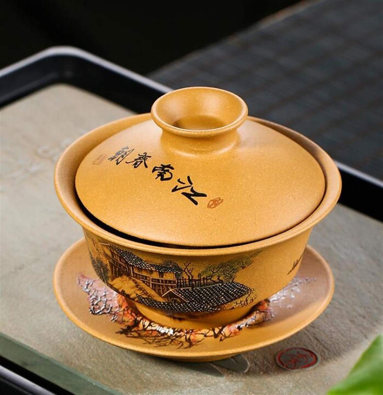 Zestaw do herbaty Chiński zestaw herbaty vintage ręcznie malowane ceramiczne zestaw herbaty yixing fioletowy piasek chiński porcelanowy kung fu zestaw herbaty miska Zestawy upominkowe do herbaty