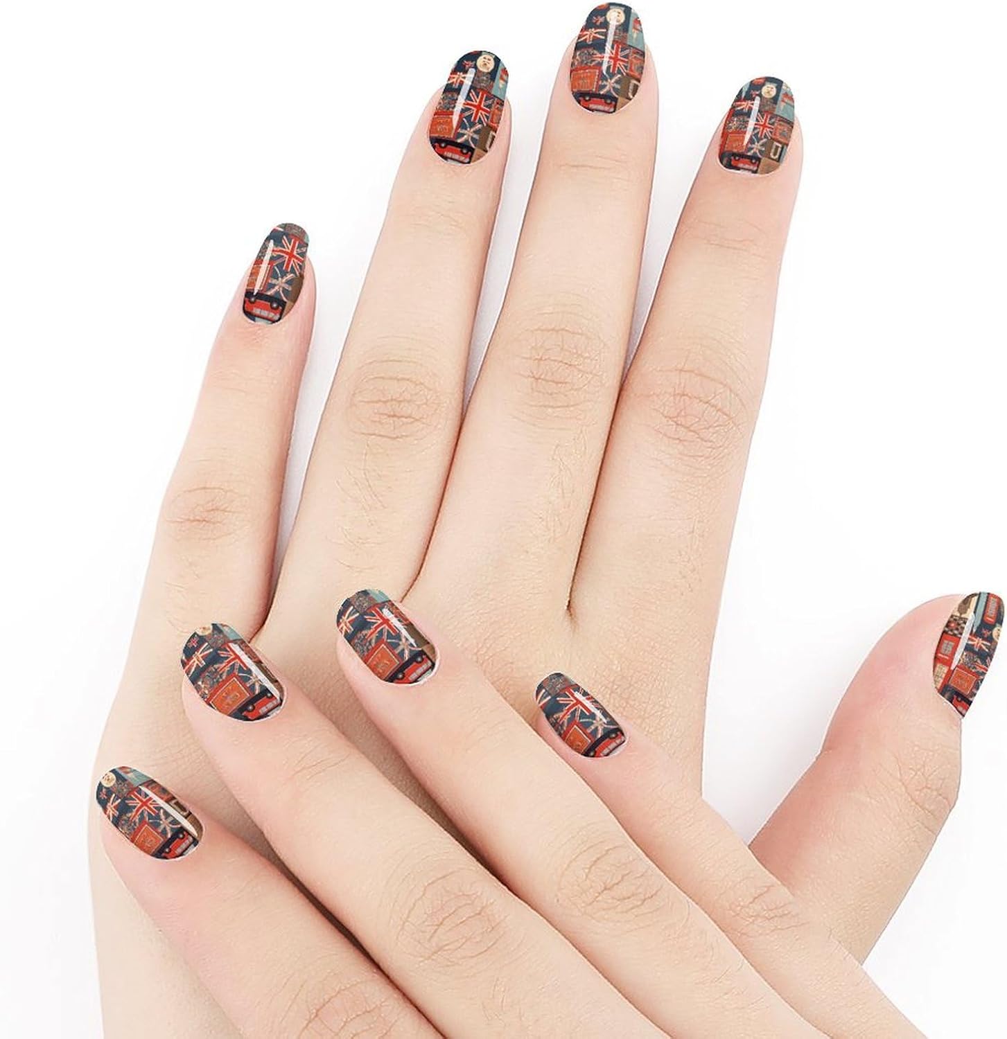 Nail Strips Bundle Full Wrap Long Lasting Nail Polish Strips Easy Application and Removal Salon Quality Self Adhesive Art Stickers for Women Gifts