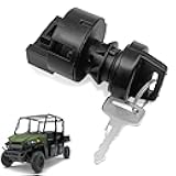 NOTISH Ignition Key Switch 4Position 6Pin, Ignition Key Switch with Key Compatible with Polaris Ranger 400/500/570/800-Mid-Size/ETX/EV- RZR 570-Base ACE 325/500/570/900 OE 4012166 4012165 4011142