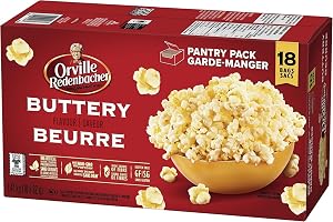 Popcorn à micro-ondes Orville Redenbacher, au beurre, 82 g chacun, poids net - 1,47 kg, 18 unités