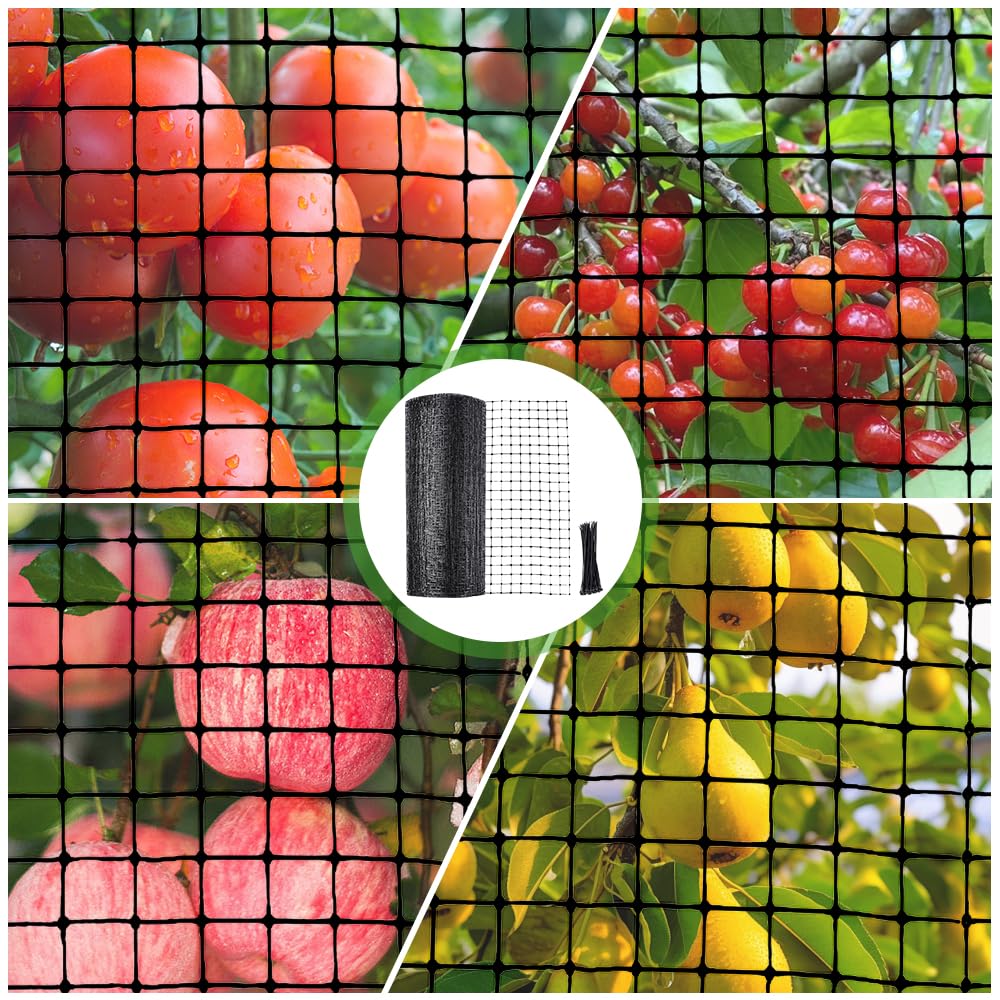 Mineup Garden Netting, 2.1x15m(7 * 50FT) Bird Netting Garden Netting Reusable, Bird Netting for Garden with 20x Cable Ties - Image 4