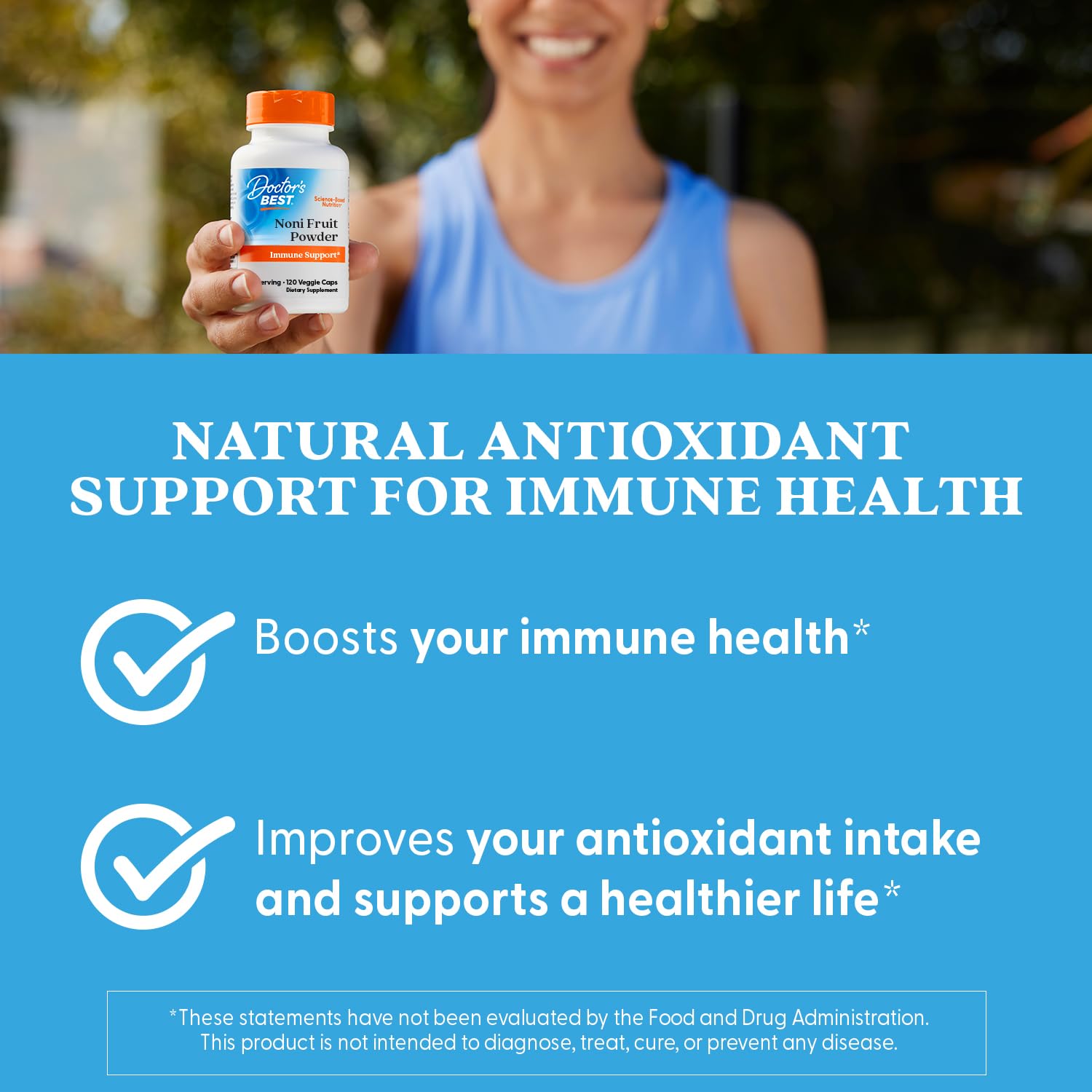 Doctor's Best Noni Fruit Powder Supplement, Non GMO, Vegan, 120 Veg Caps — Amazon image 6