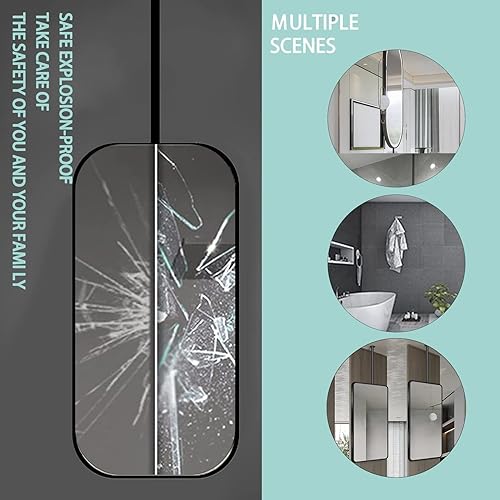 Miniatura 8 de Espejo decorativo flotante para baño, espejo colgante de techo, espejos de maquillaje para el hogar o el hotel, vestidores, con marco de metal