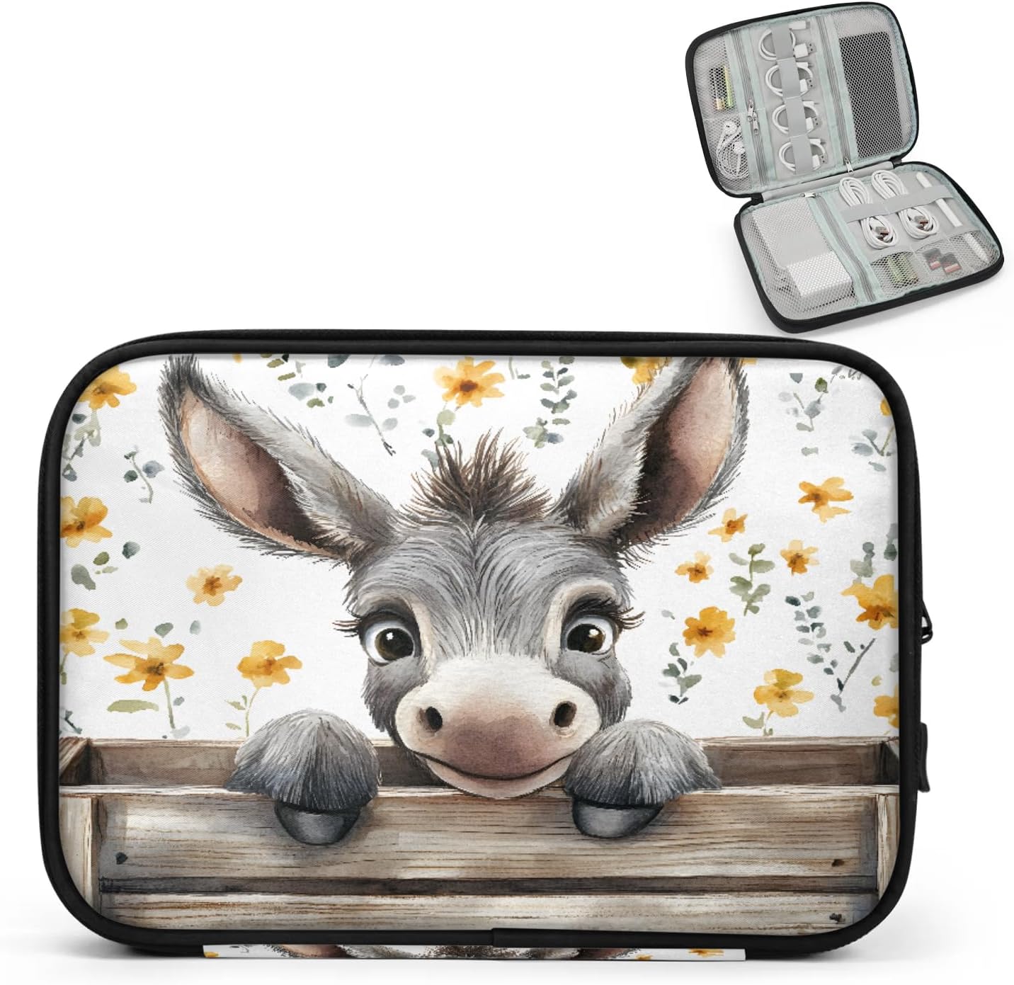 Funny Donkey Cable Storage Bag