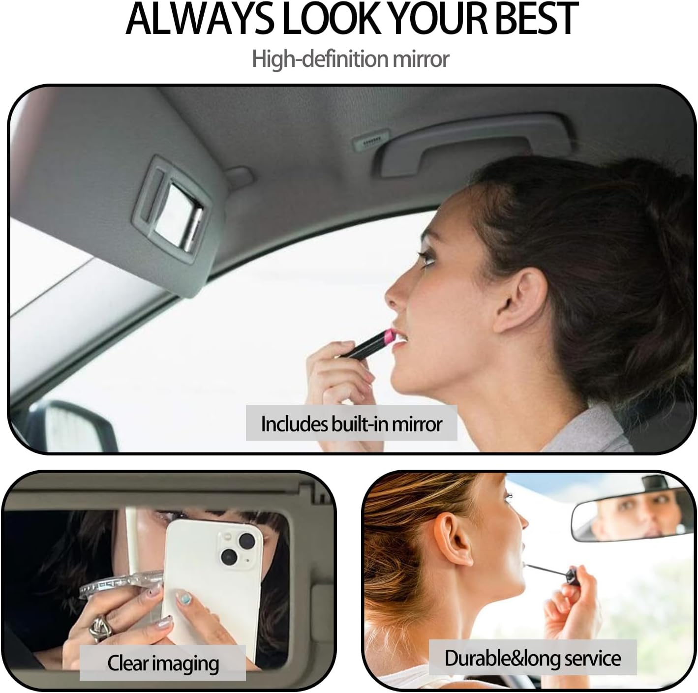 Gray Left Driver Side Sun Visor fit for Honda Pilot 2009 2010 2011 2012 2013 2014 2015 Replacement Sunshade 83280-SZA-A01ZA with Vanity Light/with Makeup Mirror