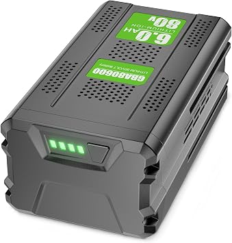 Upgraded 6000mAh GBA80200 Battery Replace for Greenworks PRO 80V, Lithium Ion GBA80200 GBA80300 GBA80400 GBA80500 GBA80250 Compatible with Greenworks 80V Max Power Tools Battery Not for Kobalt