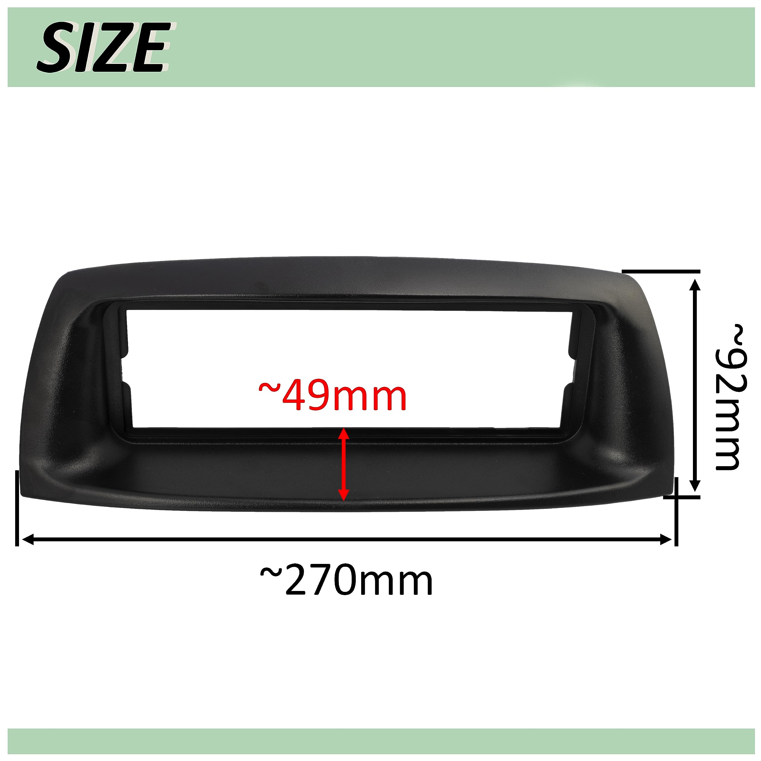 AERZETIX 1 DIN Adapter Rahmen - Für Dacia Dokker, Duster, Lodgy, Sandero