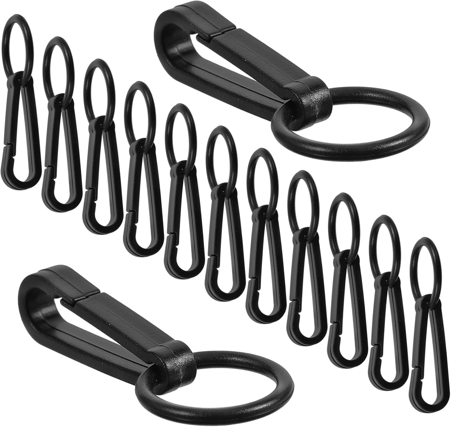 UPKOCH 100pcs Black Headlamp Hooks for Hardhat and Tent Accessory