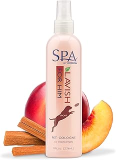 TropiClean SPA For Him Male Dog Cologne Spray Long Lasting | Sporty Scented Dog Deodorizing Spray | Naturally Derived Salon Grade Ingredients | Made in the USA | 8oz