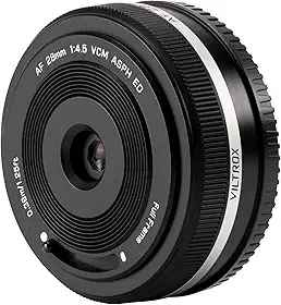 VILTROX Lente panqueca F4.5 de 28 mm para Sony E, lente grande-angular de quadro completo de foco automático compatível com câmeras Sony E Mount a7cr a7cii a7c a6700 zv-e100 a6600 a6400 a7iv a7iii