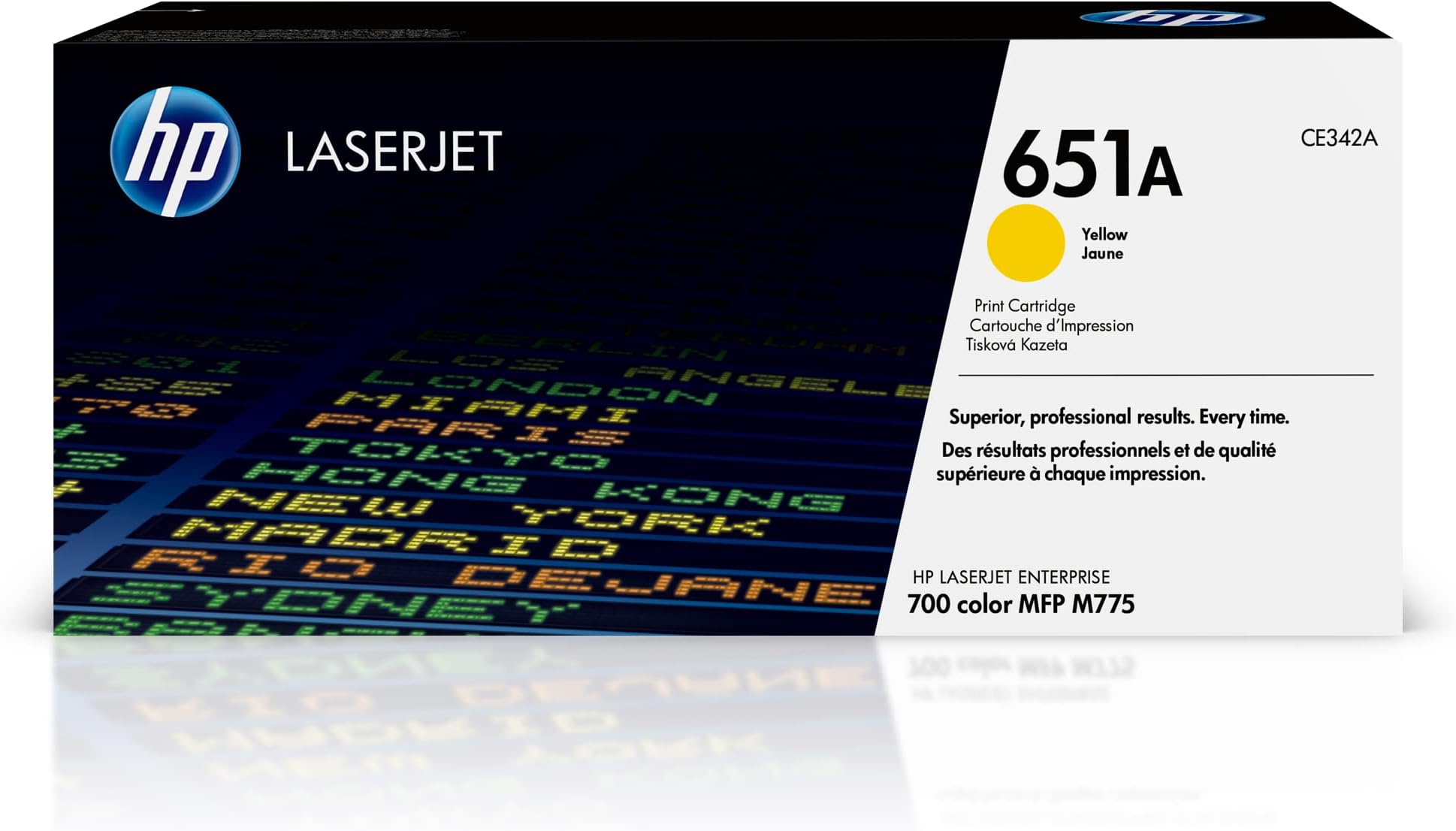 651A Yellow Toner Cartridge | Works Laserjet Enterprise 700 Color MFP M775 Series | CE342A