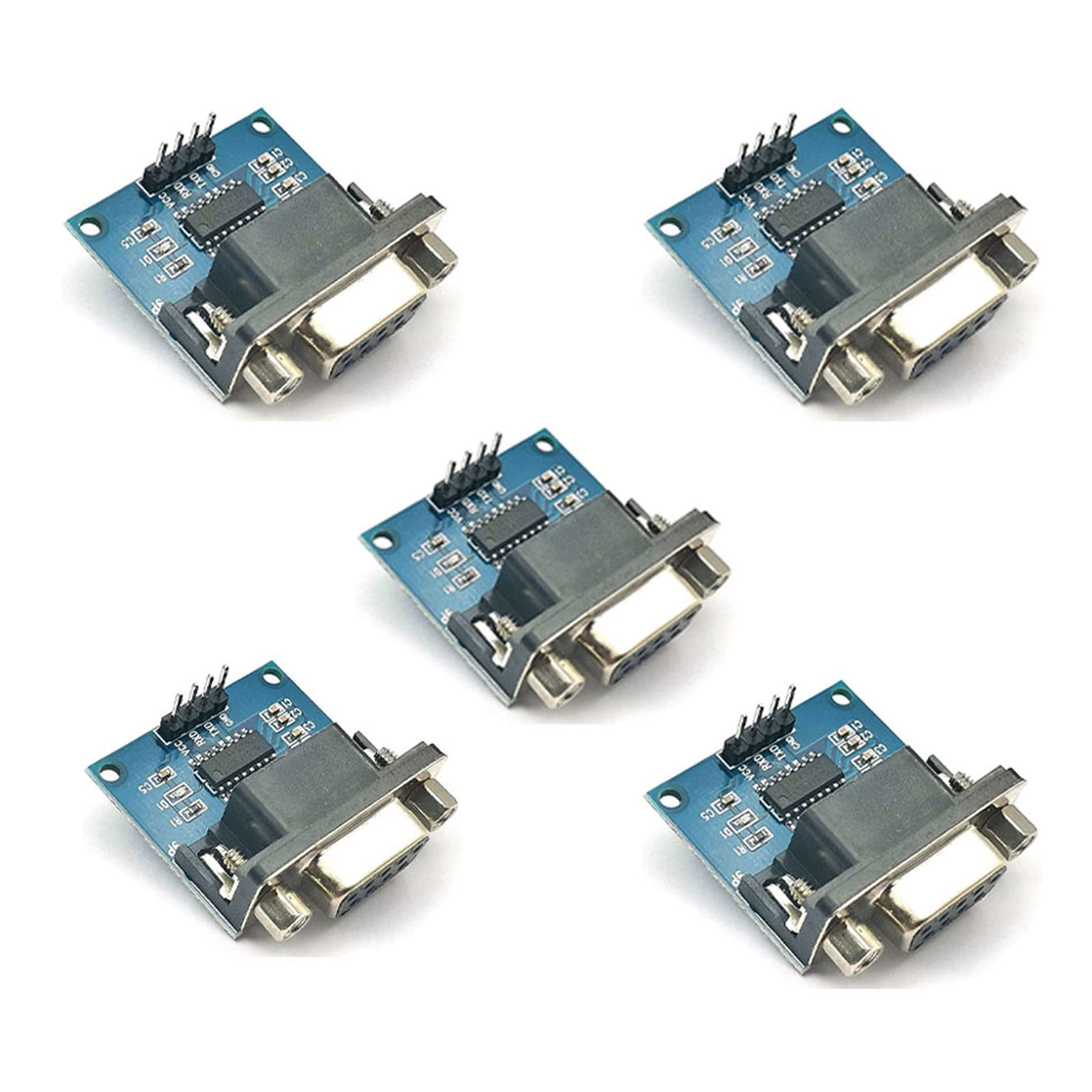 FainWan5pcs Serial Port Converter Module RS232 to TTL Female Equipment Upgrades MAX3232 Root Module Connecter