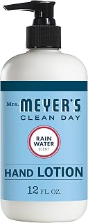 Hand Lotion for Dry Hands, Non-Greasy Moisturizer Made with Essential Oils, Rain Water, 12 oz Bottles, Pack of 6