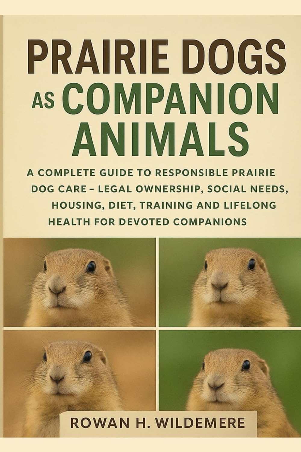 Prairie Dogs as Companion Animals: A Complete Guide to Responsible Prairie Dog Care – Legal Ownership, Social Needs, Housing, Diet, Training and Lifelong Health for Devoted Companions
