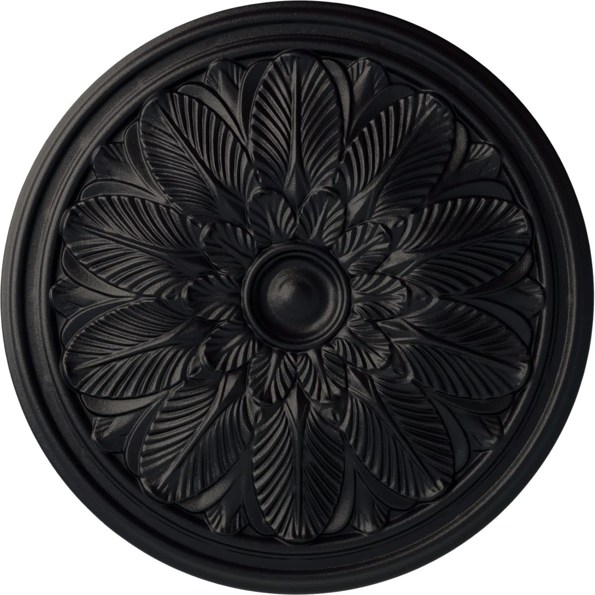 Ekena Millwork CM22BOSGS Bordeaux Ceiling Medallion, Steel Gray