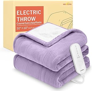 HOMLYNS LuxeHeat Heated Blanket Electric Blanket
