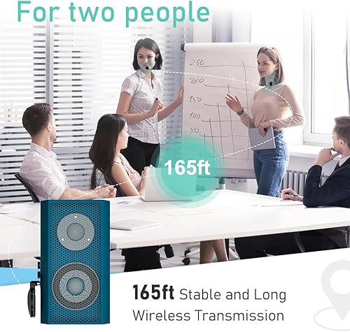 Miniatura 9 de KIMAFUN Sistema de micrófono inalámbrico Lavalier, micrófono de solapa para altavoz, profesor, aula, amplificador de potencia, G70 (1TX1RX)