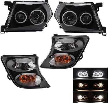Front Light Assembly Assy Headlamps Assembly For Nissan For Patrol For Y60 For Y61 2001 2002 2003 2004 Headlight Corner Light Lamp Headlamp Front Bumper Headlights Car Accessories