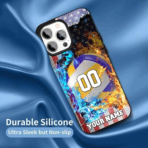 Miniatura 53 de Funda personalizada con nombre personalizado para iPhone 17/16/15/14/13/12/11 Air Pro Max, Galaxy S25/S24/S23/S22/S21/S20 Bombero,Veterano