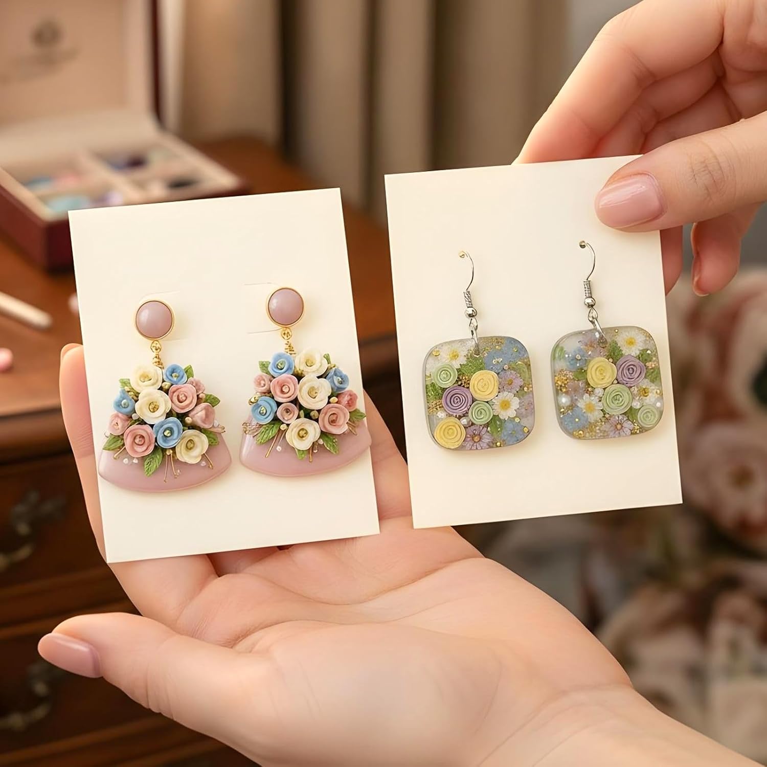 18Pcs Polymer Clay Cutters, Clay's Cutters for Polymer Clays Jewelry, Clay Earring Cutter, Gem Clays Jewelry Making Tools - Image 5