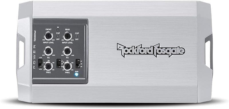 Rockford Fosgate Power TM400X4ad 400-Watt 4-Channel Marine Amplifier | Class AD, Element Ready: Built to Stand Up to the Marine Environment