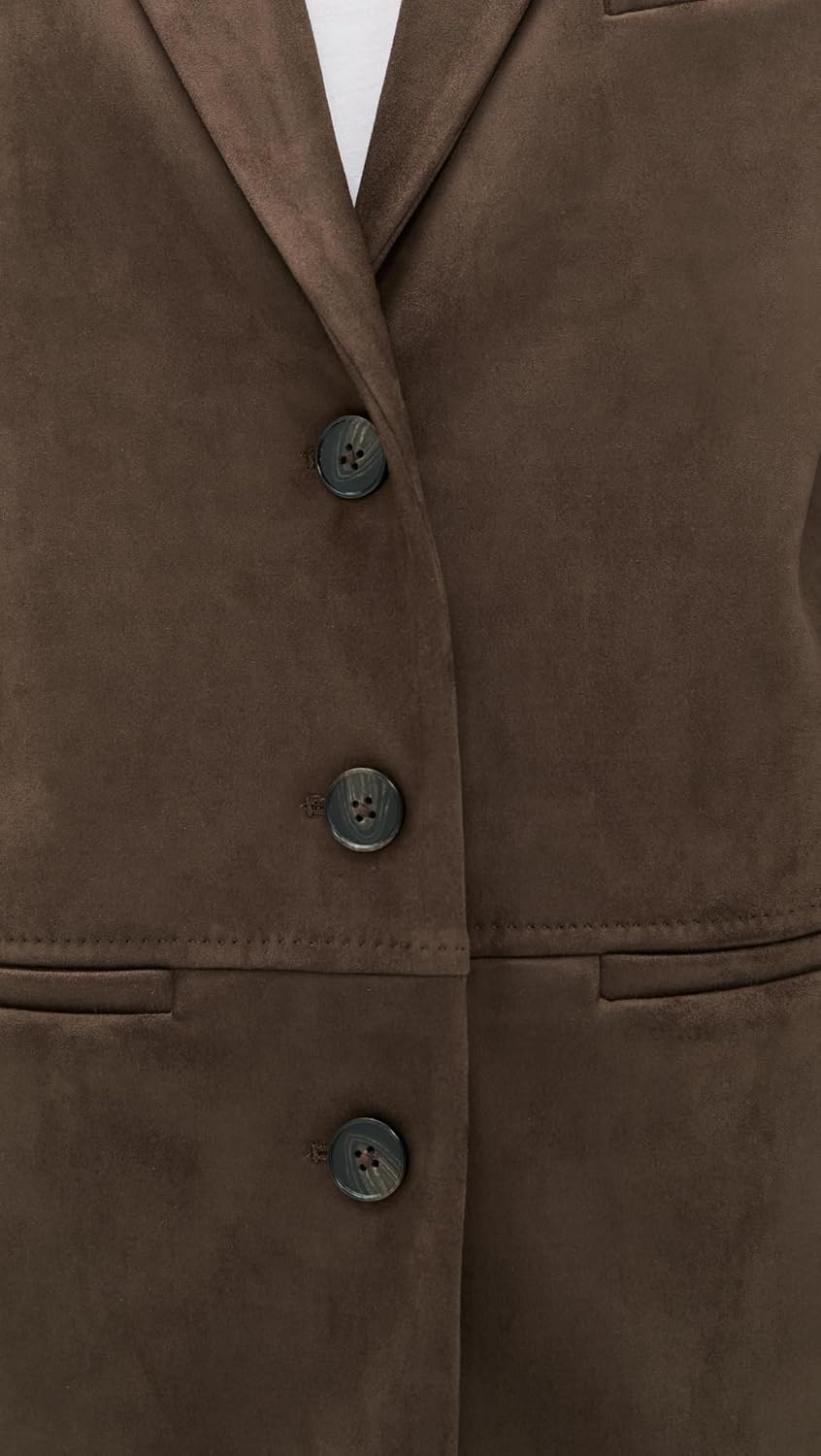 LE BOP Women's Blair Faux Suede Blazer - Image 6